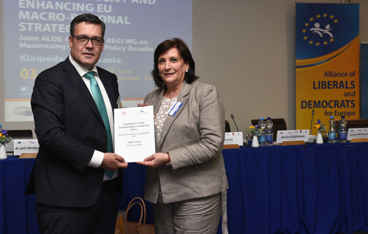 Michiel Rijsberman and Iskra Mihaylova, ALDE Group meeting in Klaipeda, Lithuania