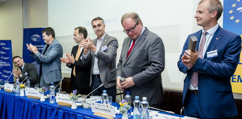 Bart Somers, Rokas Masiulis, Petras Austrevicius, Hans van Baalen, Simonas Gentvilas, ALDE Group in the European Committee of the Regions